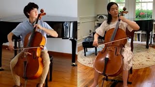 Barrière Cello Sonata for Two Cellos in G Major  Allegro Prestissimo  Andrew Chun and Yireh Choi [upl. by Wilder]