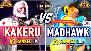 SF6 🔥 Kakeru 1 Ranked JP vs Madhawk 3 Ranked Lily 🔥 SF6 High Level Gameplay [upl. by Horatius374]