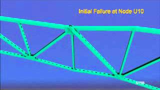 Animation of Minneapolis i35 bridge collapse initial failure [upl. by Yortal]