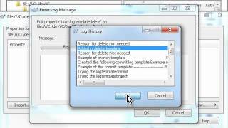 Using the TortoiseSVN logtemplatedelete property [upl. by Annoyed273]