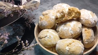 Gurabije shumë të veçanta me bajameme pak përbërës dhe të thjeshtaAlmond cookies [upl. by Toomin812]