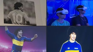 Mostra imersiva dedicada a Maradona chega a Barcelona  AFP [upl. by Leuqar265]