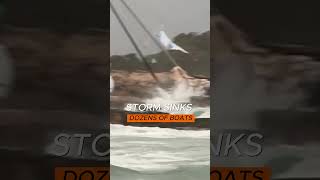 Terrifying Storm Wrecks Formentera Over 12 Boats Sunk in Minutes storm [upl. by Trust]