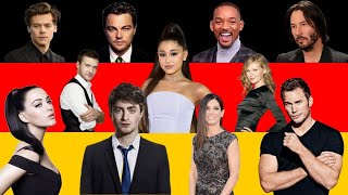 Celebrities Speak German Stars Sprechen Deutsch [upl. by Nitsrek]