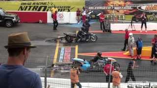 NitrolympX 2013  Top Fuel Bike Qualifying 1 [upl. by Heng]