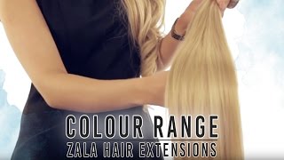 ZALA hair extensions colour range [upl. by Lunseth652]