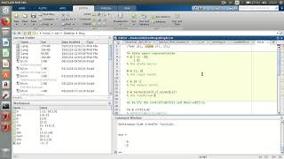 MATLAB State Space to Transfer Function [upl. by Eyt]