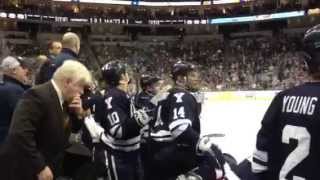 Yale Mens Ice Hockey 2013 NCAA Championship Yale Bench Celebrates [upl. by Saunderson]