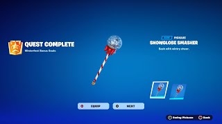 Should You GRIND For The FREE Snowglobe Smasher Pickaxe HONEST Opinion  Gameplay amp Combo [upl. by Ettevets57]