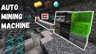 Automatic DIAMOND AND ANCIENT DEBRIS Mining Machine Minecraft BedrockPocket 119120 [upl. by Yewed]