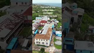 Roof damage Hampton High School St Elizabeth Jamaica after Hurricane Beryl hurricane beryl storm [upl. by Cristina852]