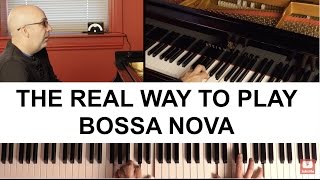 The Real Way to Play Bossa Nova  Peter Martin  2 Minute Jazz [upl. by Elihu]