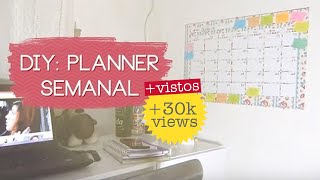 DIY PLANNER ORGANIZADOR SEMANAL DE PAREDE  Julie Duarte [upl. by Jeramey]