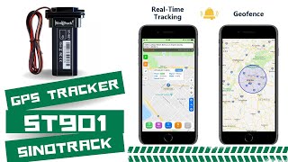 Sinotrack ST 901 Tracker Real time GPS tracking device for your vehicle [upl. by Ahsirhcal886]