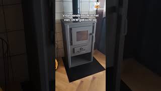 Houtkachel vrijstaand 12KW staal houtkachel woodburningstove houtbrander openhaard warmth [upl. by Pickens]