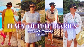 ITALY OUTFIT DIARIES SUMMER HOLIDAY LOOKS 2024  CLARA SALGUEIRO [upl. by Thetes101]