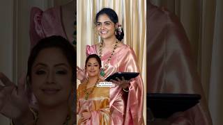 Recreating Jyothika look in premium katan silk sarees Rs1280 only Jewel cost Rs11999994658802 [upl. by Shama]