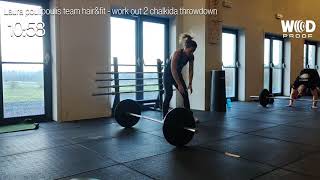 Chalkida Throwdown team hairampfit WOD 2 Laura poulipoulis [upl. by Haropizt]