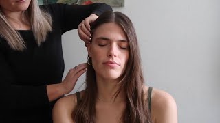 ASMR  Light Touch Massage on Katie  Back Scratching [upl. by Aoket833]