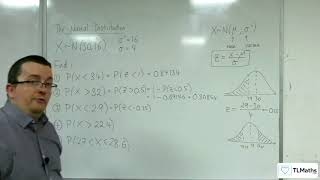 AQA Mathematical Studies 2A The Normal Distribution 07a Finding Probabilities  Tables [upl. by Dallas]