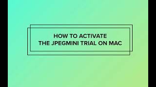 How To Download The JPEGmini Trial on Mac [upl. by Eivlys]