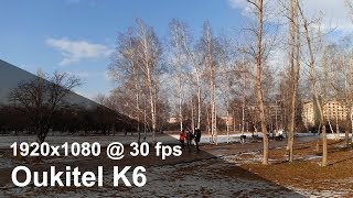 Oukitel K6  Full HD 1080p camera video sample [upl. by Lipski224]