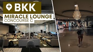 BKK Miracle First Class Lounge Concourse C Bangkok Suvarnabhumi Airport  SEAsian Flyer [upl. by Leunas]