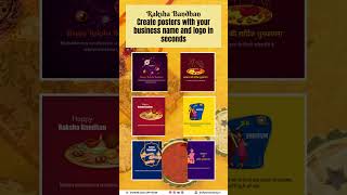 Raksha Bandhan Video amp Poster Festival Poster App Rakhi Offer Poster App [upl. by Hamann]