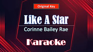 Corinne Bailey Rae  Like A StarKaraoke Acoustic Instrumental Unplugged [upl. by Jackqueline]