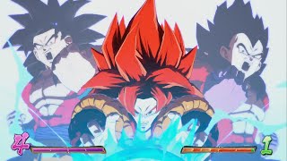 Dragón Ball FighterZ Gogeta SS4 todos los ataques especiales [upl. by Regina]