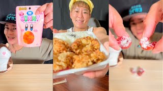 ASMR 4DGUMMY karaage umeboshi tanoshingo asmr 楽しんご [upl. by Stesha]