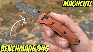 BEST EDC KNIFE MADE IN USA Benchmade 945 Magncut Burn Chopper edc [upl. by Jodoin]