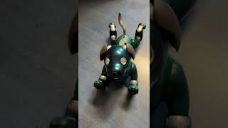 Unique Sony Aibo ERS1000 Robot Dog customized in Green [upl. by Meras138]