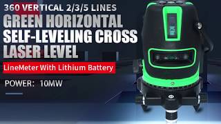 Professional 235 Lines Green Light Laser Level SelfLeveling 360 Horizontal [upl. by Eneli]