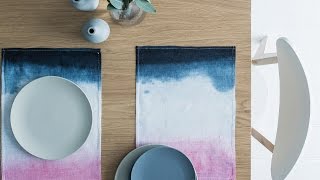 DIY PROJECT Dipdyed placemats  homes [upl. by Shay]