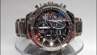 Casio Edifice EQB500D1A2ER Bluetooth Solar watch video 2017 [upl. by Yasibit]