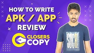 How to Write APK  App Review Article in ClosersCopy Ai  Urdu  Hindi [upl. by Celestina]