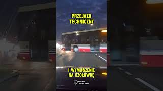 🚌 Wymuszenie autobusu MZK na czołówkę 💢 [upl. by Freud]