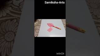 How to make feather pen at home easy to make featherpen craft samikshaarts [upl. by Decima]