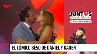 quotEste huevito quiere salquot Así fue el beso de Karen Doggenweiler y Daniel Fuenzalida [upl. by Naghem]