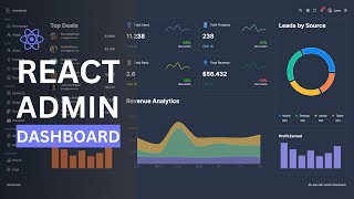 React Admin Dashboard Tutorial  Responsive React Admin Panel UI Design Course [upl. by Naves120]