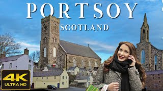 Portsoy Scotland Walking Tour 4K Jan 2023 [upl. by Neelrac]