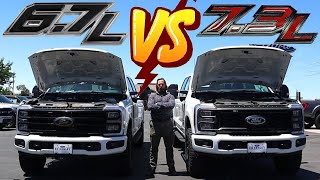 Is Diesel Really Better Than Gas NEW Ford Super Duty Faceoff [upl. by Mozart111]