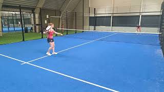 Padel 1 vs 1 crossed best of 3 tiebreaks in every side [upl. by Cardon]