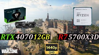 RYZEN 7 5700X3D  RTX 4070 12GB  WARZONE 30  REBIRTH ISLAND Competitive Settings 1440p [upl. by Nagaet]