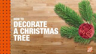 How to Decorate a Christmas Tree Christmas Tree Lighting  The Home Depot [upl. by Shivers254]