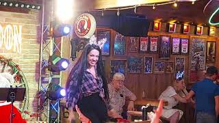 Inès Vera Otiz Western Saloon Benidorm Christmas Day 2023 Filmed  1750 HRS [upl. by Soren]