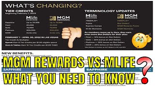 MGM Rewards vs Mlife What you need to know [upl. by Kjersti]