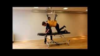 Guldmann Ceiling Hoist Rehab  Knee4standing Exercise [upl. by Nnaira]