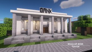 How to build a Bank in Minecraft [upl. by Stavros649]